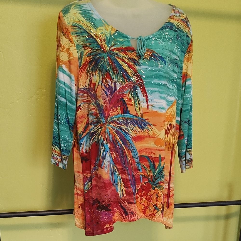 Onque Casuals Multicolor Artistic Top